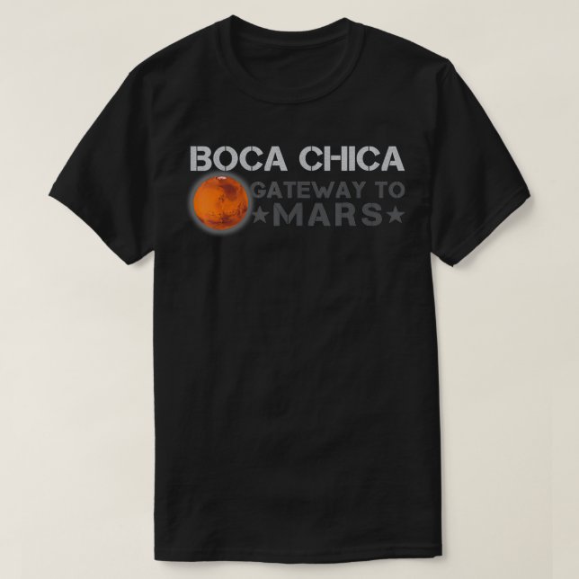 Camiseta Boca Chica O Gateway To Mars - Ocupa O Red Pl (Frente do Design)