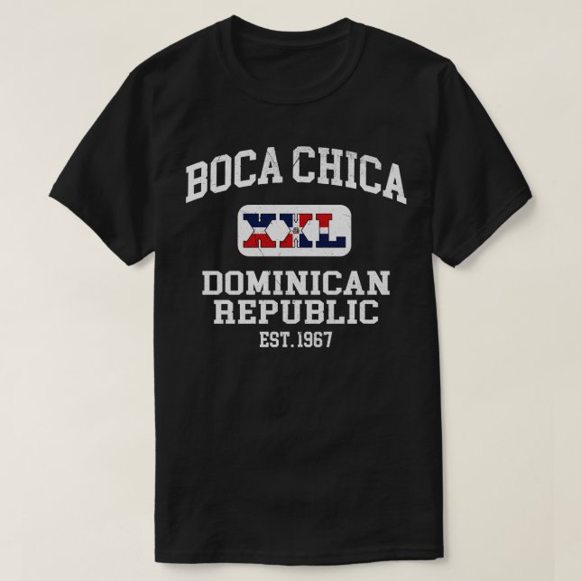 Camiseta Boca Chica República Dominicana XXL design Athleti (Frente do Design)
