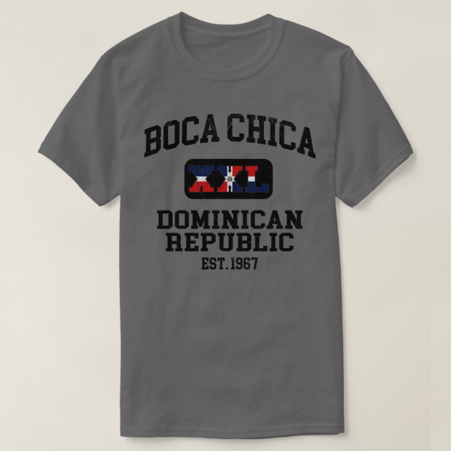 Camiseta Boca Chica República Dominicana XXL design Athleti (Frente do Design)