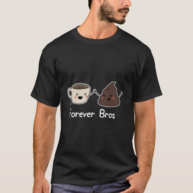 Camiseta Boca de Café Bonita Emoji Forever Bros (Frente)
