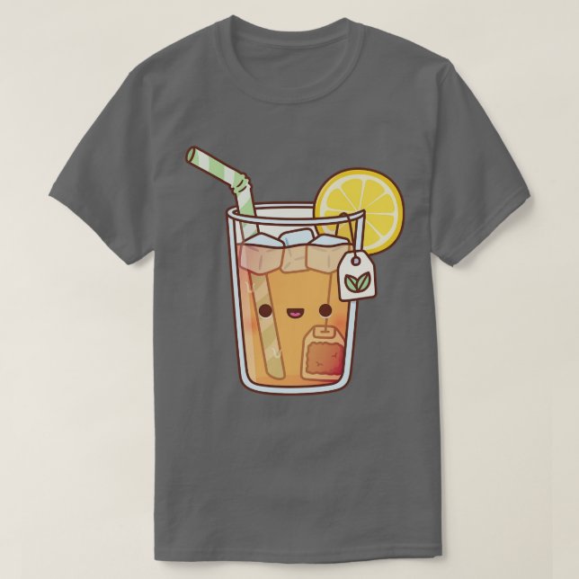 Camiseta Boca de chá de limão com gelo (Frente do Design)