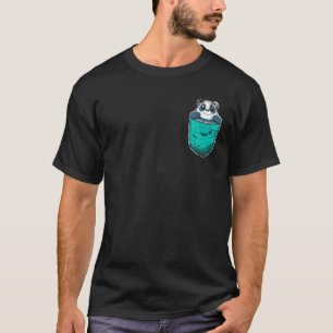 Camiseta Boca de Panda Chinesa, Boca-Pocket Animais Fofos