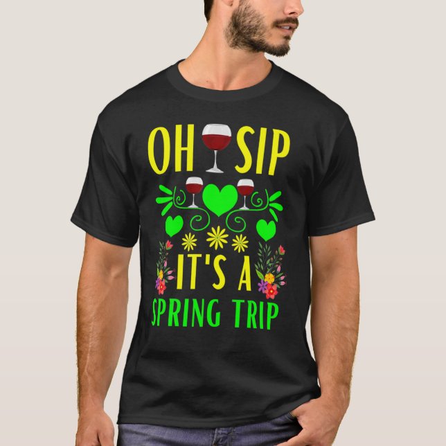 Camiseta Boca de Primavera, é uma pata de vinho Primavera P (Frente)
