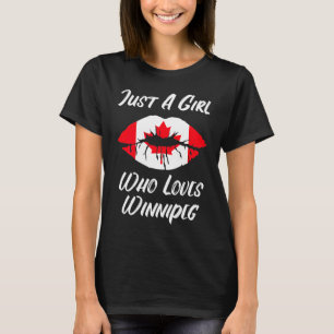 Camiseta Boca de Winnipeg Amor Bandeira Canadense