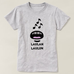 Camiseta Boca e anotações e texto Laulan laulun