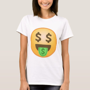 Camiseta Boca Emoji do dinheiro