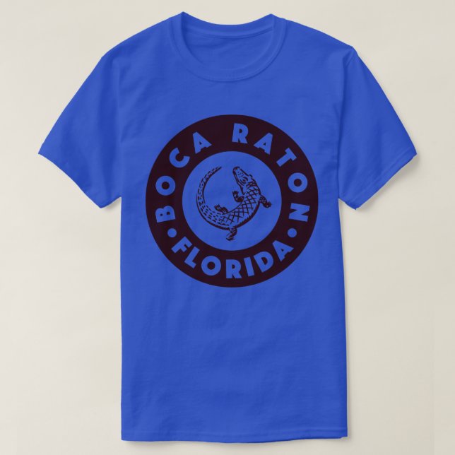 Camiseta Boca Raton Florida Circle Brown (Frente do Design)
