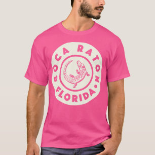 Camiseta Boca Raton Florida Circle Tan
