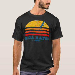 Camiseta Boca Raton Florida FL Vintage Graphic 70s
