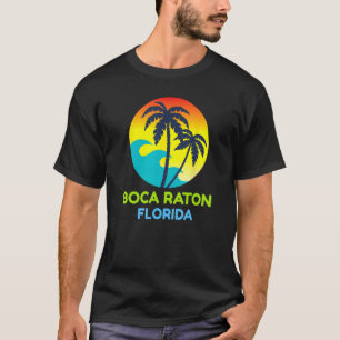 Camiseta Boca Raton Florida Trip Tropical Retro