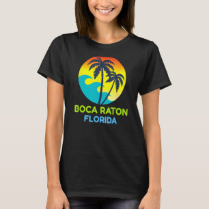 Camiseta Boca Raton Florida Trip Tropical Retro