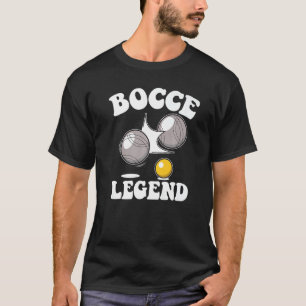 Camiseta Bocar Legenda Dizendo Bocce Ball Com Jack Game Boc