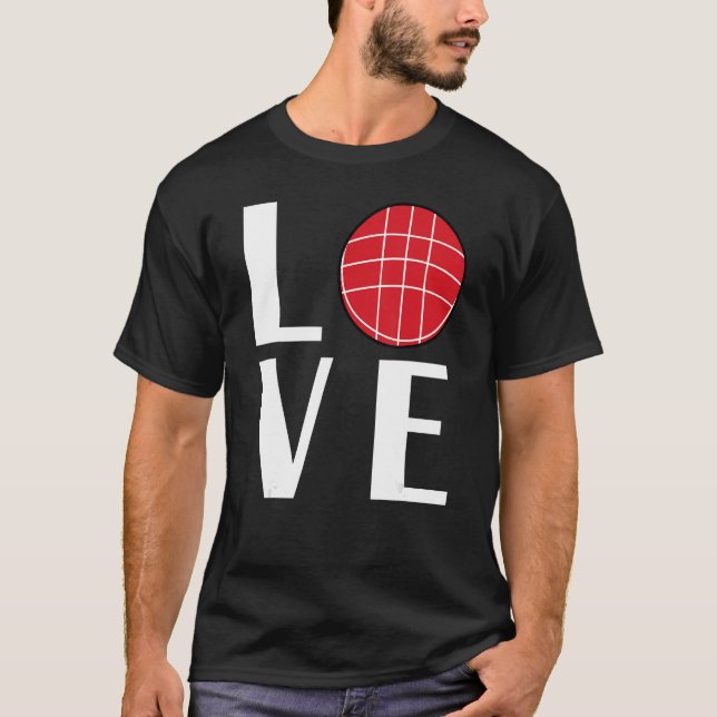 Camiseta Bocce Ball Player LOVE (Frente)