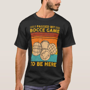 Camiseta Bocce Ball Retro Eu Parei Meu Jogo De Bocce Para E