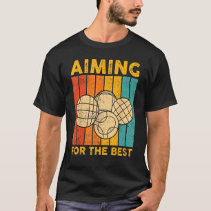 Camiseta Bocce Ball Retro Projetando O Melhor