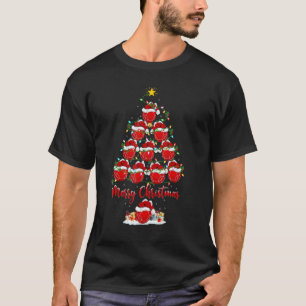 Camiseta Bocce Ball Xmas Lights Bocce Torna Árvore de Natal