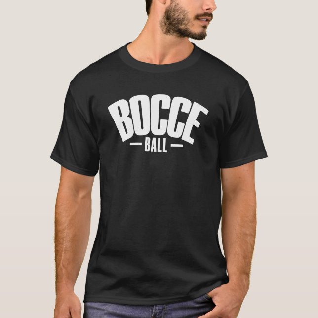 Camiseta Bocce Dizendo Bocce Ball Com Jack Bocci Game Bocci (Frente)