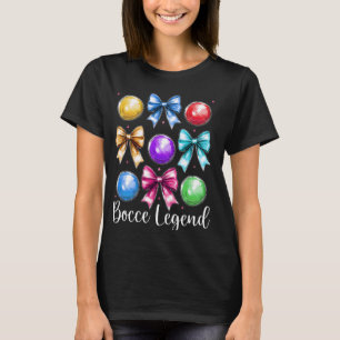 Camiseta Bocce Legend Bocce Ball Player Mãe Mãe Da