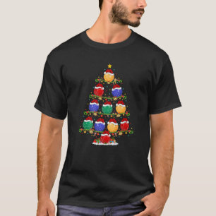 Camiseta Bocce Lover Xmas Lighting Papais noeis Bocce Passa