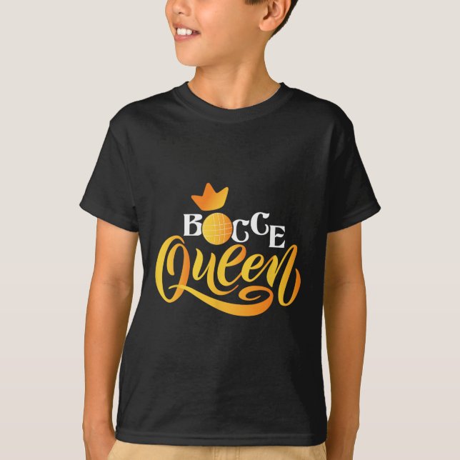 Camiseta Bocce Queen - Lawn Bowling Game Boule Byll Game En (Frente)