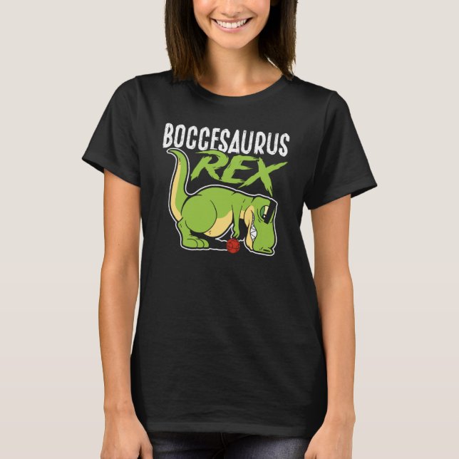 Camiseta Boccesaurus Rex Bocce Ball (Frente)