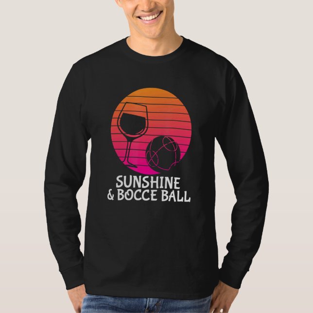 Camiseta Bocch Ball - Beber Vinho Sol Bocar (Frente)