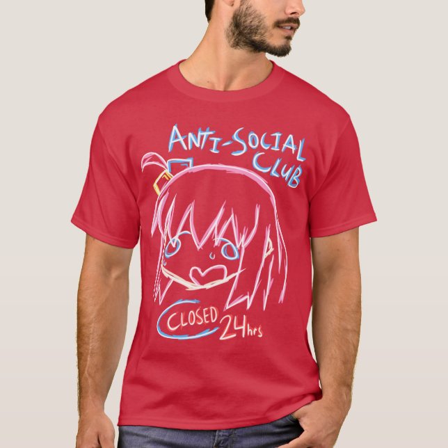 Camiseta Bocchi AntiSocial Club boy (Frente)
