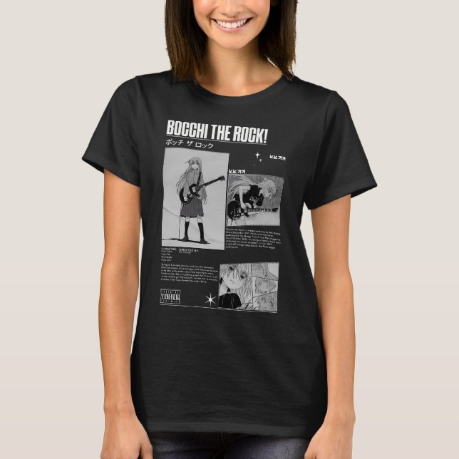 Camiseta BOCCHI THE ROCK! - Banda Kessoku (Frente)