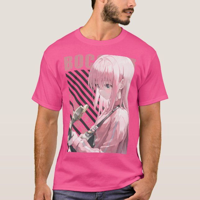 Camiseta Bocchi The Rock - Hitori Gotou (Frente)