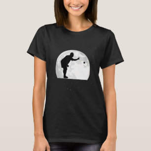Camiseta Boccia Moon Bocce Ball Boulespeler Boules