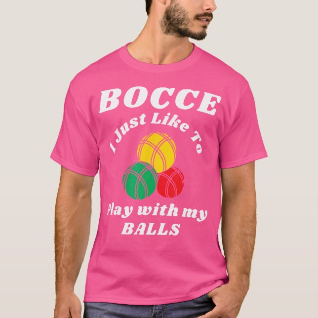 Camiseta Bocking Ball Player Divertido Humores Dizendo Bowl (Frente)