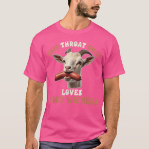 Camiseta Bode Cabra Garganta Divertida Engole Salsichas Suc