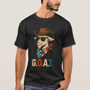 Camiseta Bode 'Merica EUA 4 de Julho Dia da Independência H