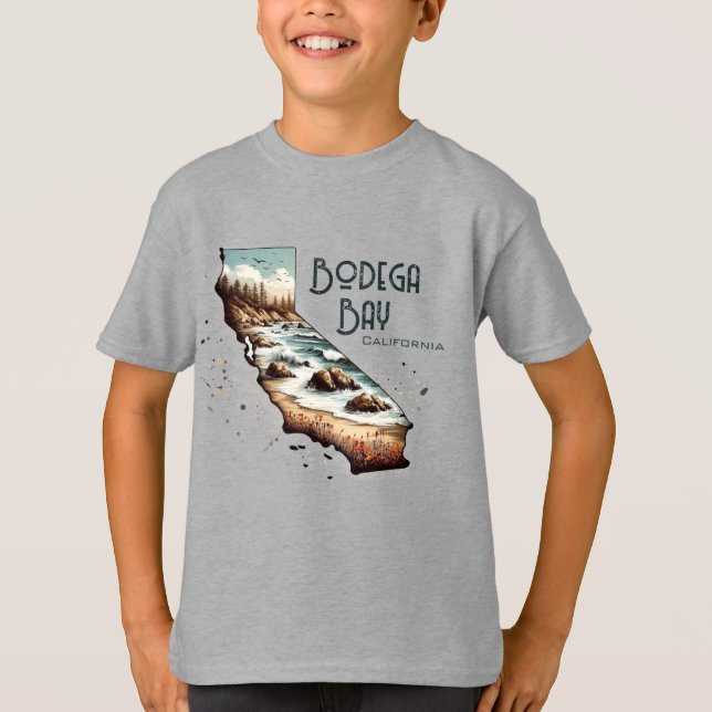 Camiseta Bodega Bay California Souvenir Gift (Frente)