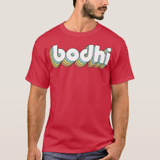 Camiseta Bodhi Retro Rainbow Tipografia Estilo Desvanecido