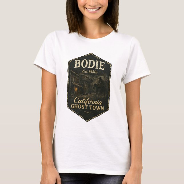 Camiseta Bodie California Ghost Town Shadowy Bandit (Frente)