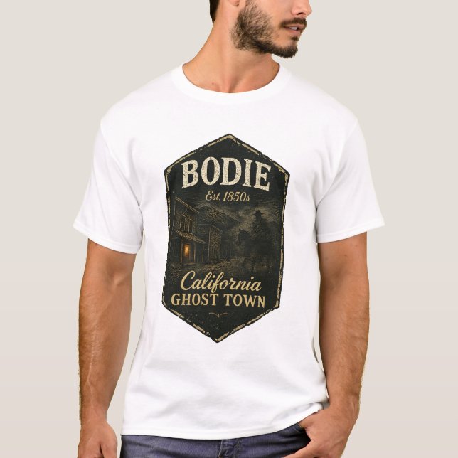 Camiseta Bodie California Ghost Town Shadowy Bandit (Frente)