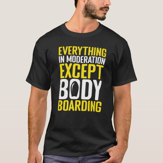 Camiseta Bodyboard Bodyboarder Beach Roupa (Frente)
