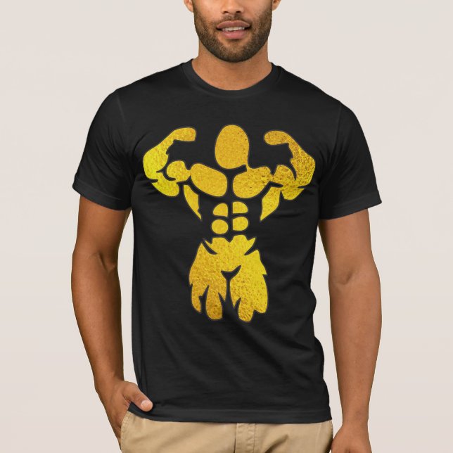 Camiseta Bodybuilder Dourado (Frente)