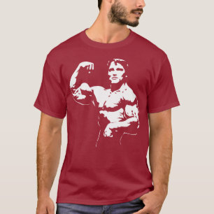 Camiseta Bodybuilder que dobra o bíceps