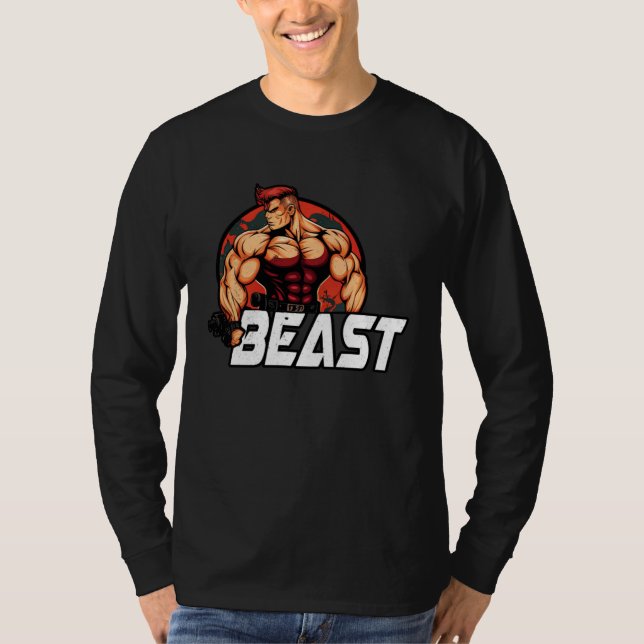 Camiseta Bodybuilding Gorilla Gym Fitness Beast  1 (Frente)