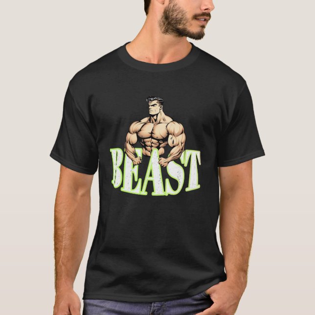 Camiseta Bodybuilding Gorilla Gym Fitness Beast  2 (Frente)