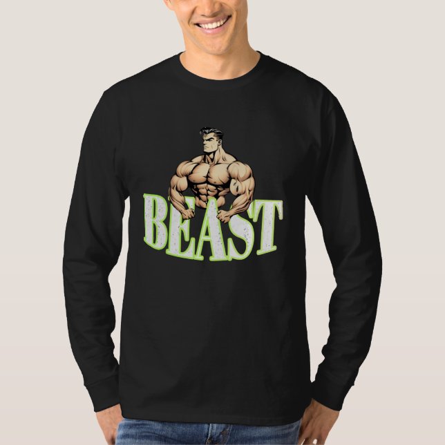 Camiseta Bodybuilding Gorilla Gym Fitness Beast  2 (Frente)