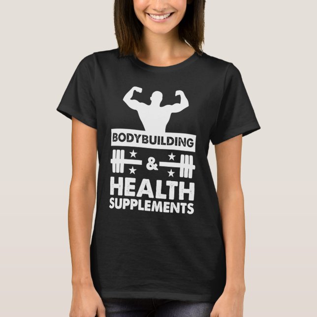 Camiseta Bodybuilding & Health Supplements Sports Fitness W (Frente)