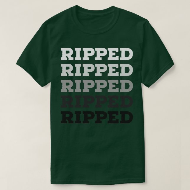 Camiseta Bodybuilding RIPPED (Frente do Design)