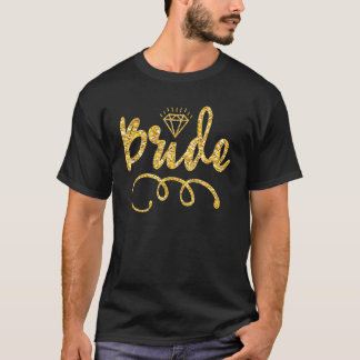 Camiseta Boe Bride Trendy Retro Bride Tribe Casamento