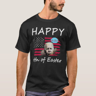 Camiseta Boe Jiden Confundiu Feliz 4 De Julho A 4 De Éas