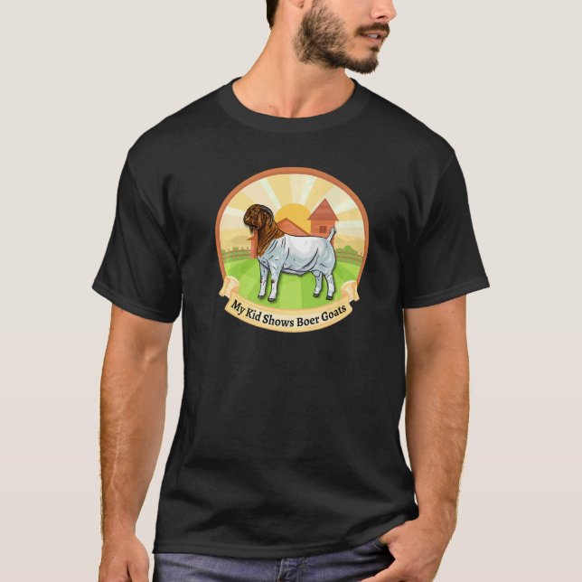 Camiseta Boer Goat Farm My Kid Shows Boer Goats   (Frente)