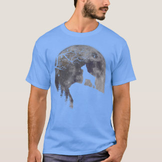 Camiseta Boer Under Moon Halloween Dog Lovers 