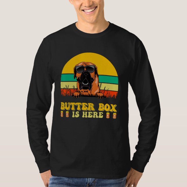 Camiseta Boerboel Dog Butter Box Is Here Father s Day (Frente)
